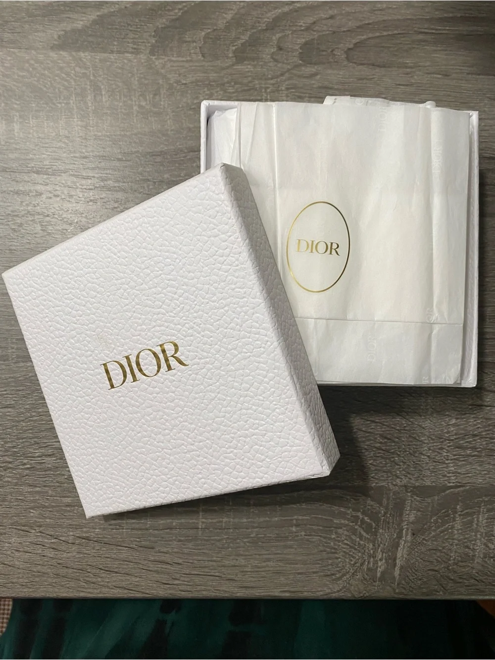 Christian Dior Cream and Blush Pink Logo Twilly Scarf